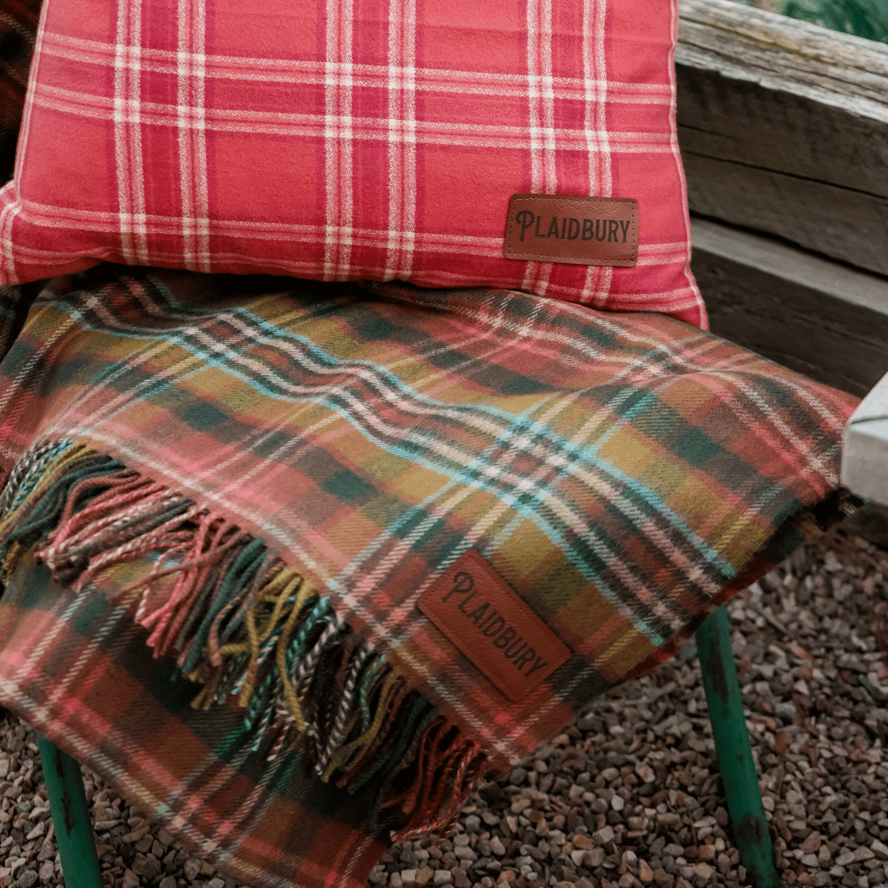 Scottish Wool Throw in 'Cottage Garden'