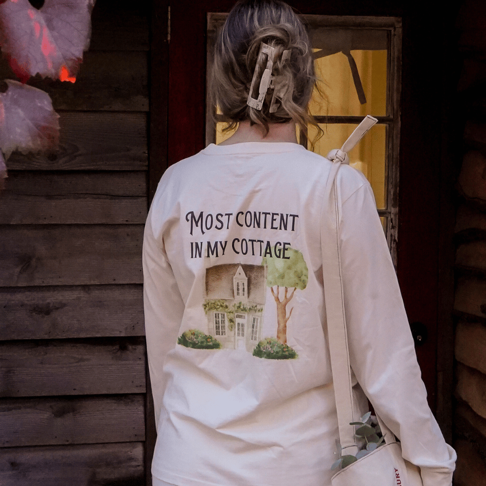 'Content In My Cottage' Long Sleeve Tee