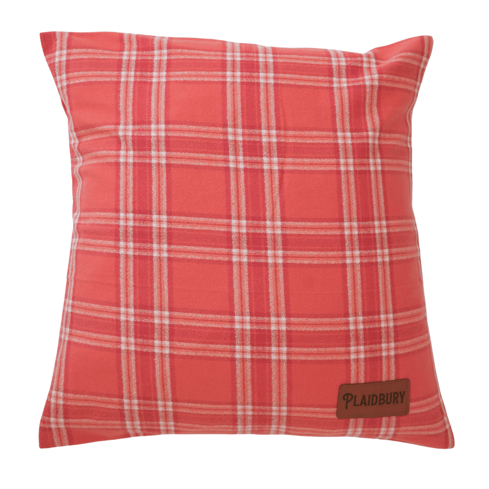 Plaid Cushion Cover in 'Blushing Rose' 46x46cm
