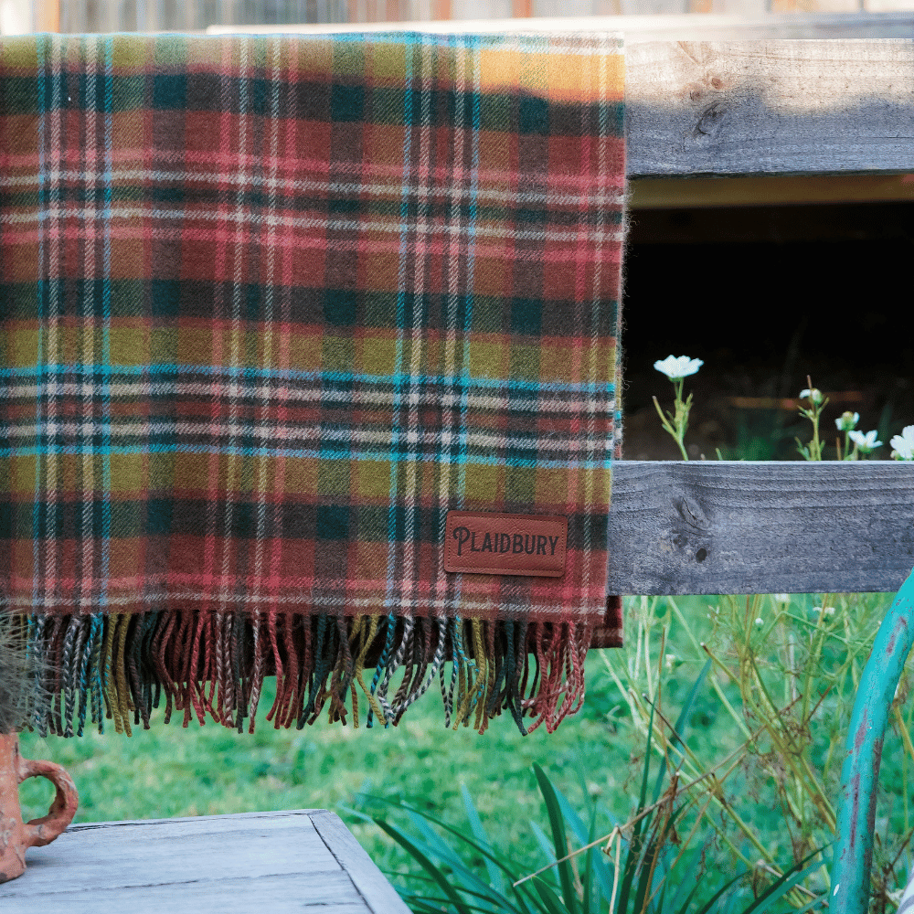 Scottish Wool Throw in 'Cottage Garden'